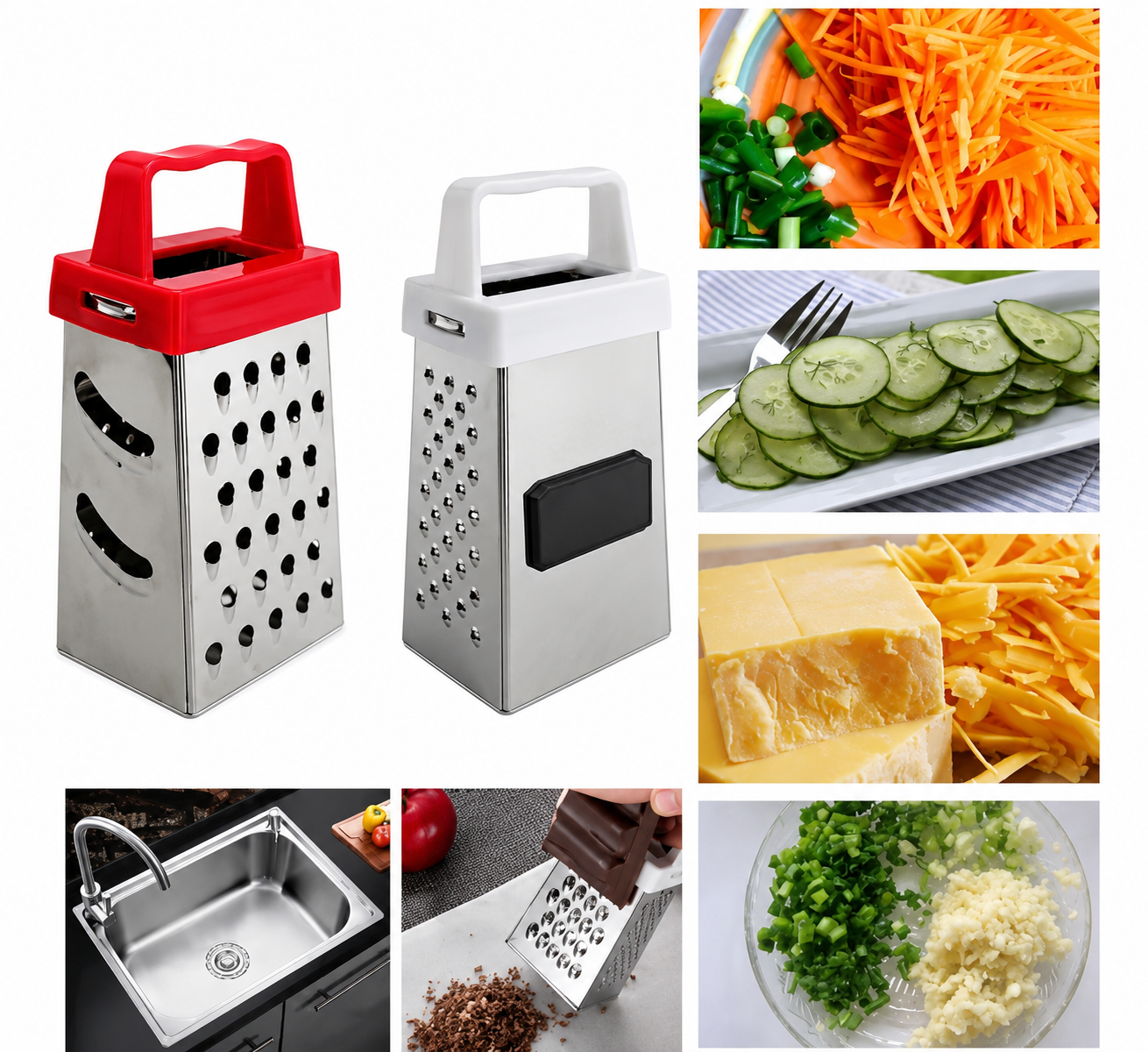 Mini Ralador de Aço Inox com Ímã – Prático, Compacto e Versátil