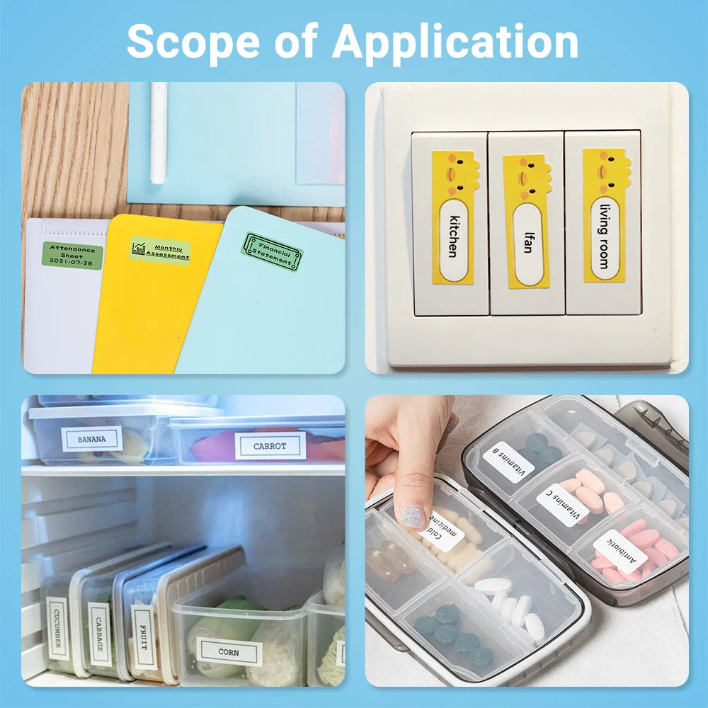 Zodzi Q30 Label Printer Mini Printer Pocket Thermal Label Maker Wireless Sticker Pocket Portable Printer Various Label Paper