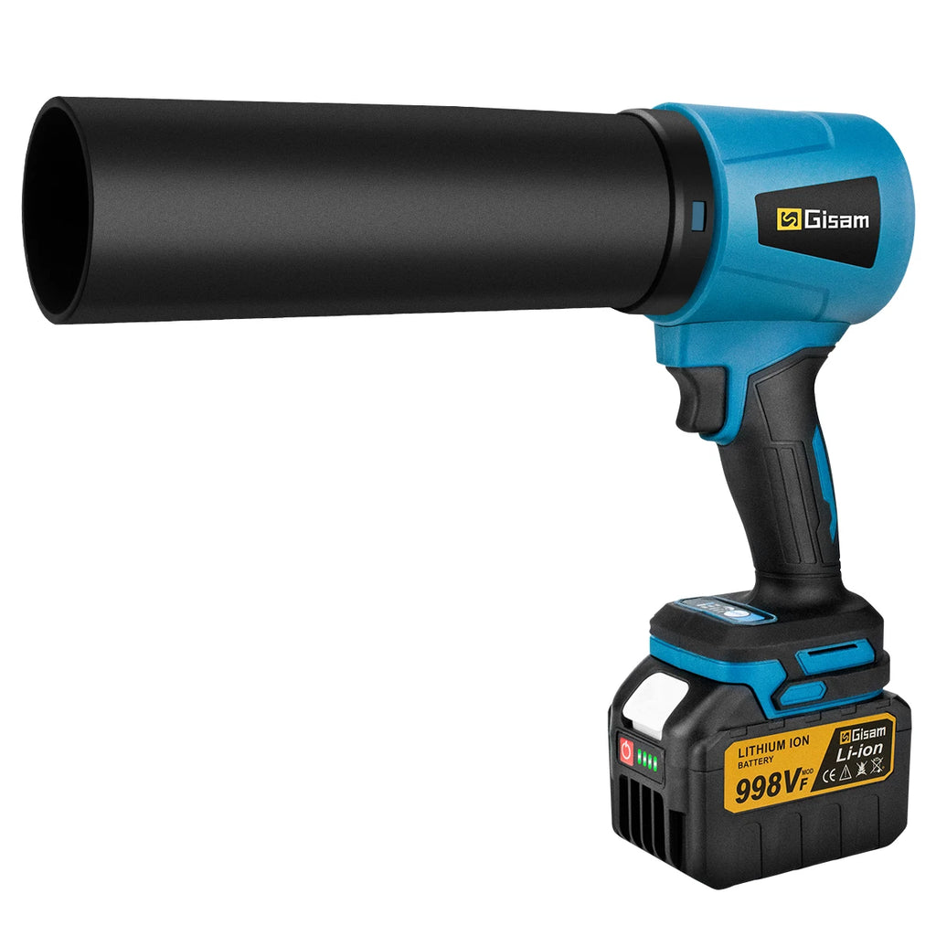 Gisam 300000RPM Brushless Electric Turbo Blowers Jet Fan 400M/S Handheld Leaf Blower Dust Blowing for Makita 18V Battery Pins