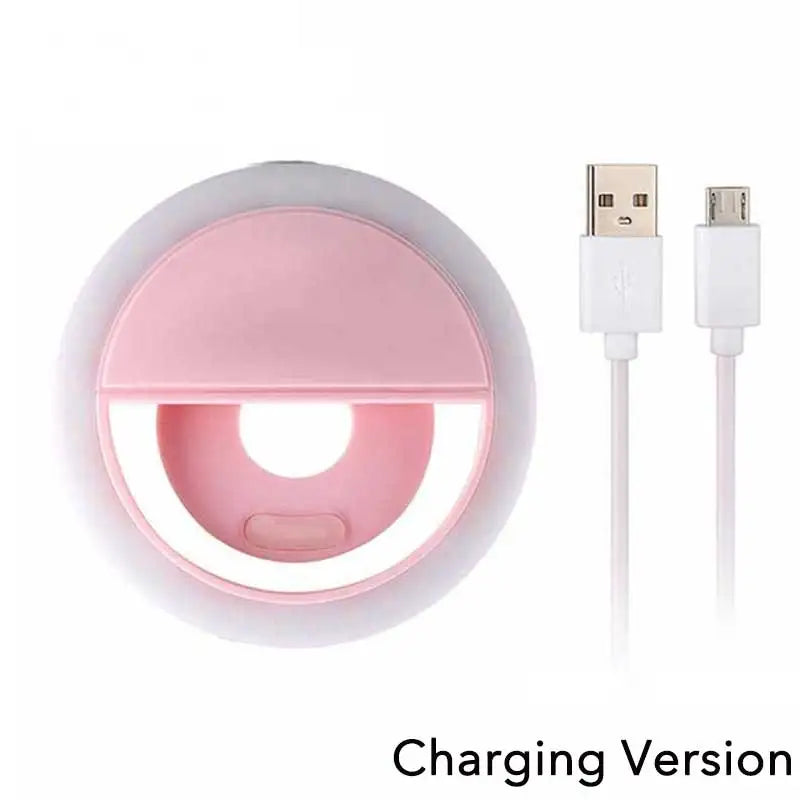 Ring Light LED USB para Celular com Brilho Ajustável | Fotos, Vídeos e Chamadas