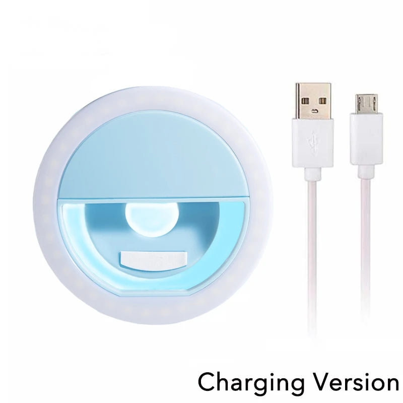 Ring Light LED USB para Celular com Brilho Ajustável | Fotos, Vídeos e Chamadas