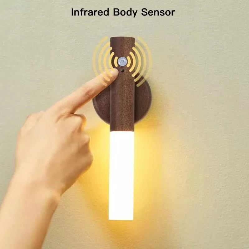 LED Night Light USB Charging Intelligent Human Induction For Bedside Cabinet Home Wardrobe Lighting Motion Sensor Light Led Lamp